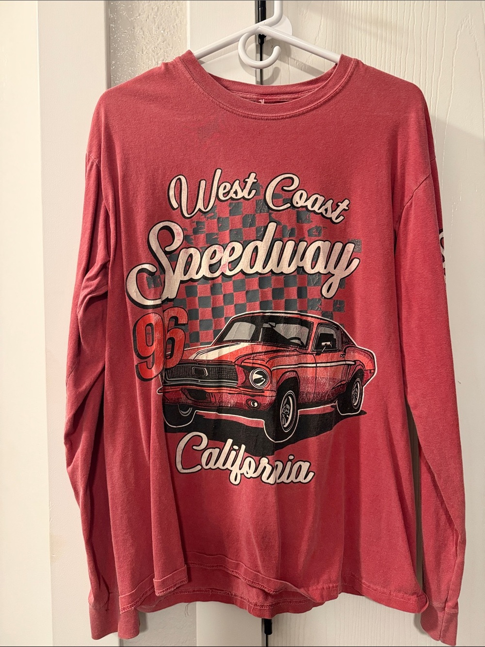 West Coast Speedway California Long-Sleeve Shirt - Red